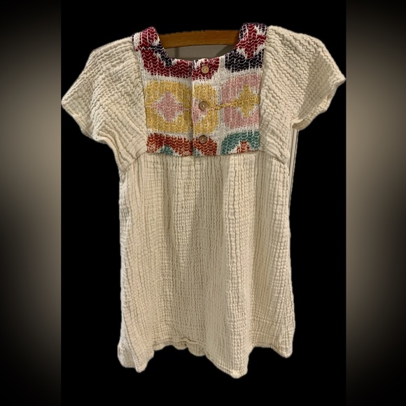 Zara Boho tunic dress or top embroidered gauze Toddler Little Girl’s 4-5 XS NEW - Picture 4 of 6